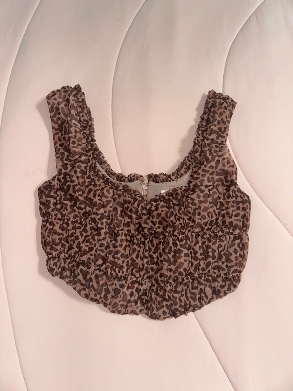 House of CB Carly animal print ruched corset  M